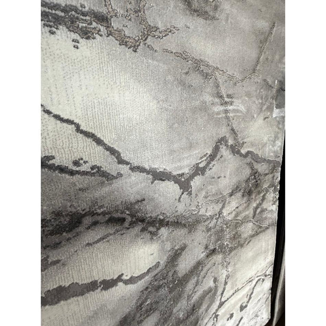 Craft 23270 Modern Abstract Marbled Soft Textured Ivory/Grey/Silver Rug
