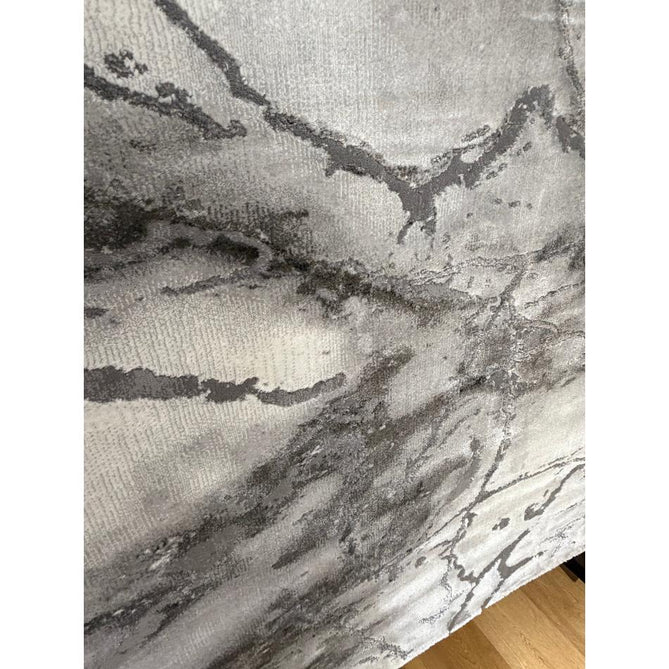 Craft 23270 Modern Abstract Marbled Soft Textured Ivory/Grey/Silver Rug