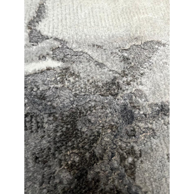 Craft 23270 Modern Abstract Marbled Soft Textured Ivory/Grey/Silver Rug