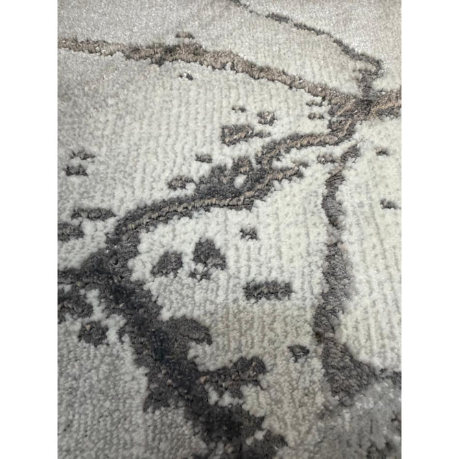 Craft 23270 Modern Abstract Marbled Soft Textured Ivory/Grey/Silver Rug