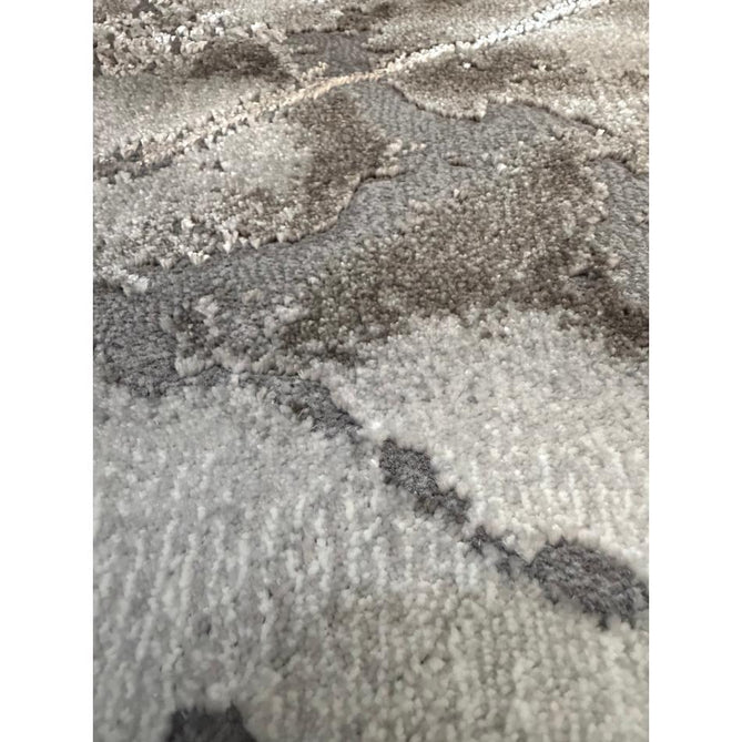 Craft 23270 Modern Abstract Marbled Soft Textured Ivory/Grey/Silver Rug
