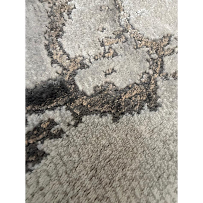 Craft 23270 Modern Abstract Marbled Soft Textured Ivory/Grey/Silver Rug