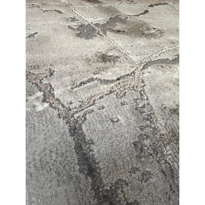 Craft 23270 Modern Abstract Marbled Soft Textured Ivory/Grey/Silver Rug