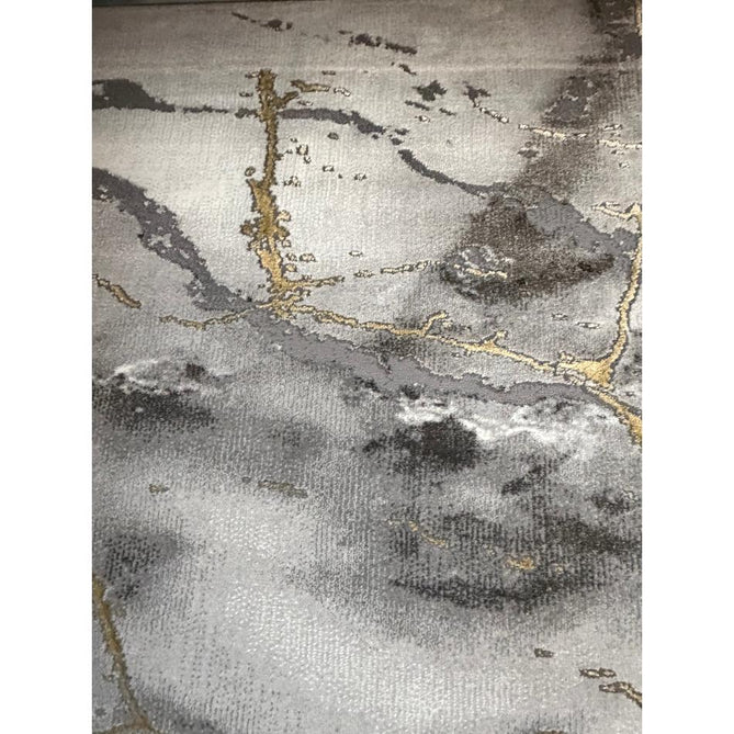 Craft 23270 Modern Abstract Marbled Soft Textured Ivory/Grey/Gold Rug