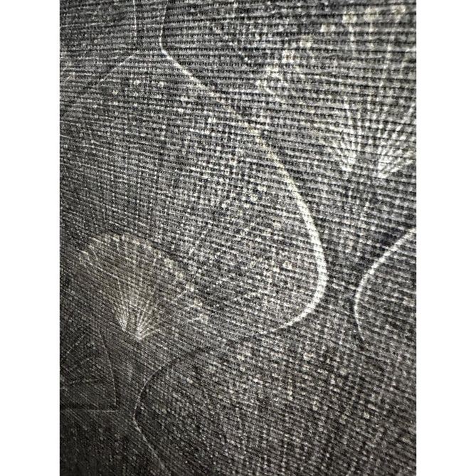 Washable Catherine Lansfield Deco Peacock Lightweight Printed Polyester Flatweave Silver Rug