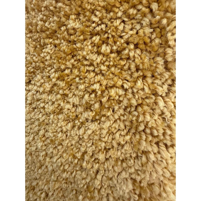 Sierra 9000 Plush Soft High-Density Stain-Resistant Plain Textured Polypropylene Shaggy Yellow Rug