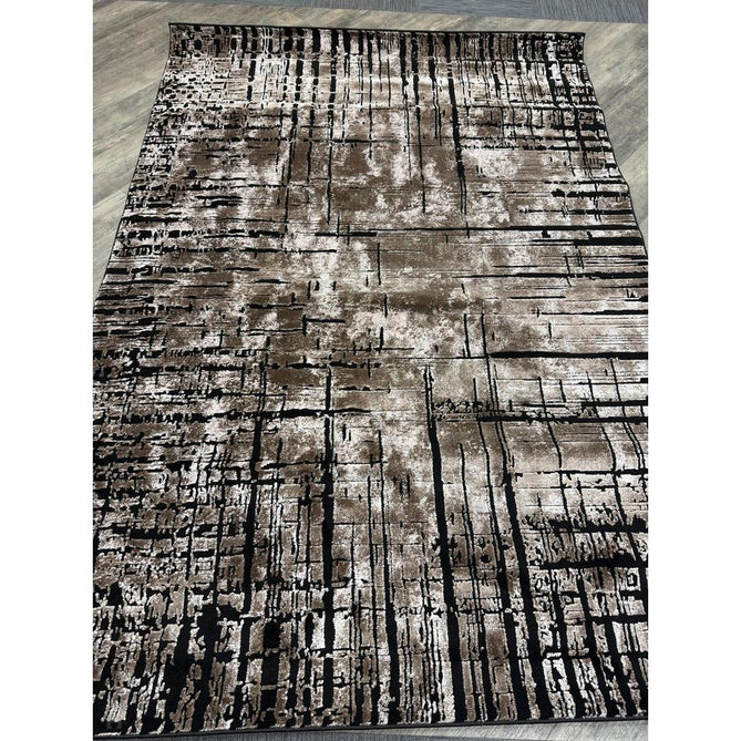 Belgravia Nexus BLG03 Modern Abstract Distressed Grid Metallic Shimmer Soft Textured Hi-Lo Polyblend Short Pile Warm Mocha/Taupe/Ivory/Charcoal/Stone Grey/Sand Rug