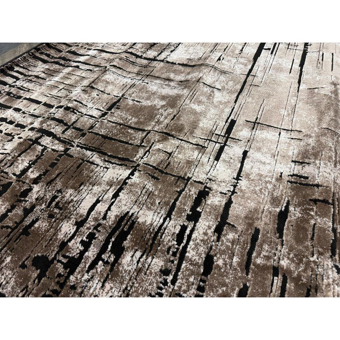 Belgravia Nexus BLG03 Modern Abstract Distressed Grid Metallic Shimmer Soft Textured Hi-Lo Polyblend Short Pile Warm Mocha/Taupe/Ivory/Charcoal/Stone Grey/Sand Rug