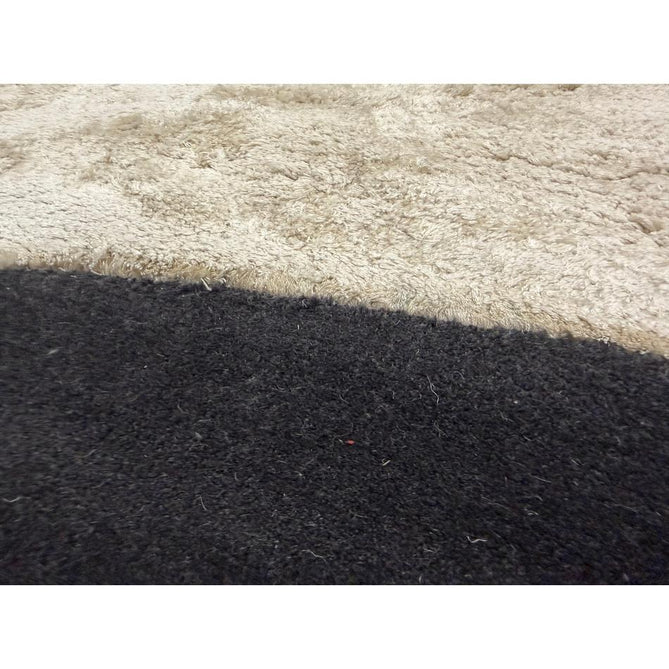 Matrix MAX104 Signature Modern Abstract Hand-Woven High-Density Soft Textured Shimmer Wool & Viscose Blend Burnt Ochre/Off White/Champagne Beige/Deep Charcoal Rug