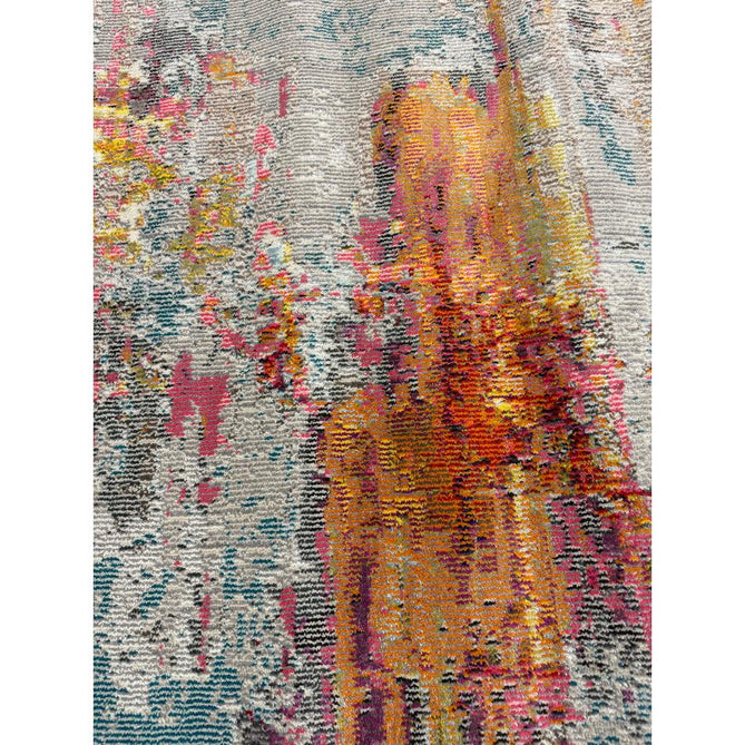 Celestial CES02 Modern Abstract Ribbed Texture Durable Low Profile Short Pile Sealife Rug