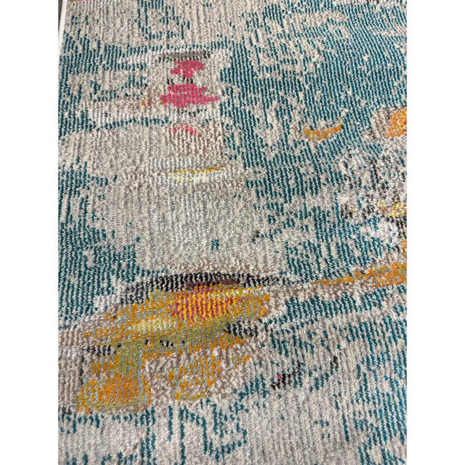 Celestial CES02 Modern Abstract Ribbed Texture Durable Low Profile Short Pile Sealife Rug