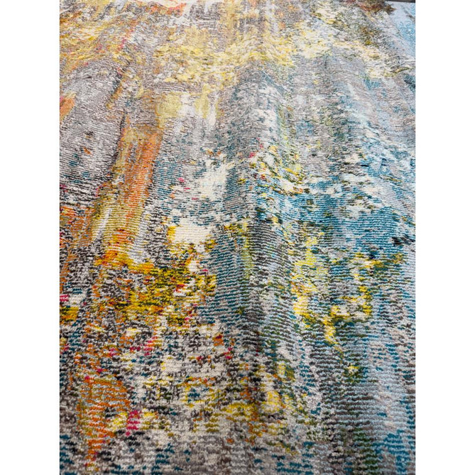 Celestial CES02 Modern Abstract Ribbed Texture Durable Low Profile Short Pile Sealife Rug