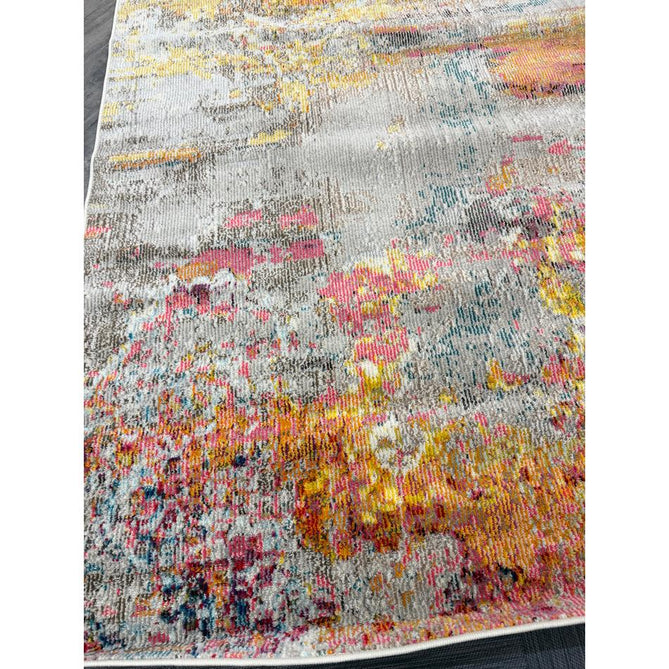 Celestial CES02 Modern Abstract Ribbed Texture Durable Low Profile Short Pile Sealife Rug