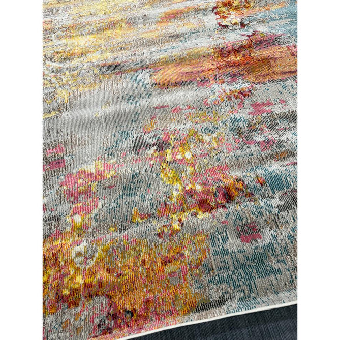 Celestial CES02 Modern Abstract Ribbed Texture Durable Low Profile Short Pile Sealife Rug