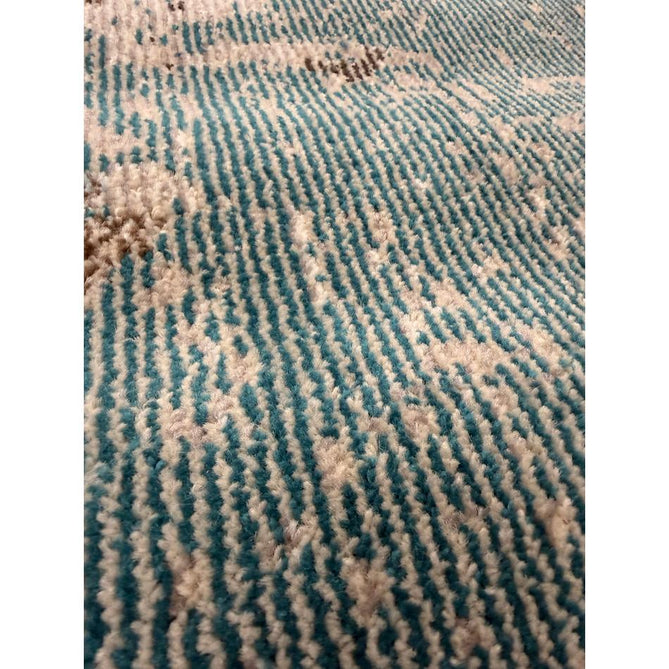 Celestial CES02 Modern Abstract Ribbed Texture Durable Low Profile Short Pile Sealife Rug