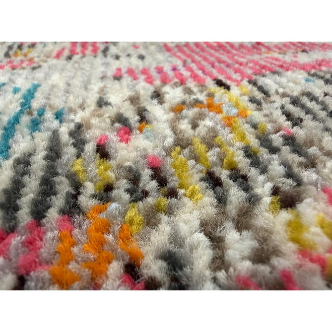 Celestial CES02 Modern Abstract Ribbed Texture Durable Low Profile Short Pile Sealife Rug