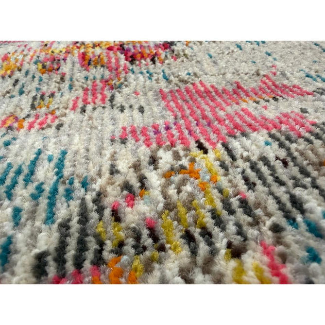 Celestial CES02 Modern Abstract Ribbed Texture Durable Low Profile Short Pile Sealife Rug