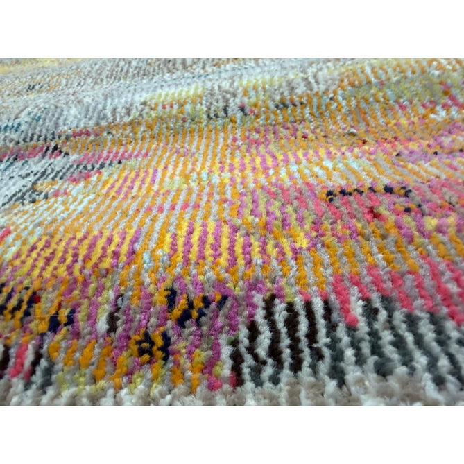 Celestial CES02 Modern Abstract Ribbed Texture Durable Low Profile Short Pile Sealife Rug