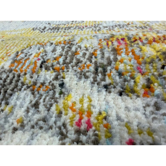 Celestial CES02 Modern Abstract Ribbed Texture Durable Low Profile Short Pile Sealife Rug