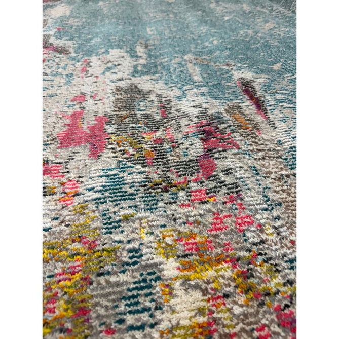 Celestial CES02 Modern Abstract Ribbed Texture Durable Low Profile Short Pile Sealife Rug