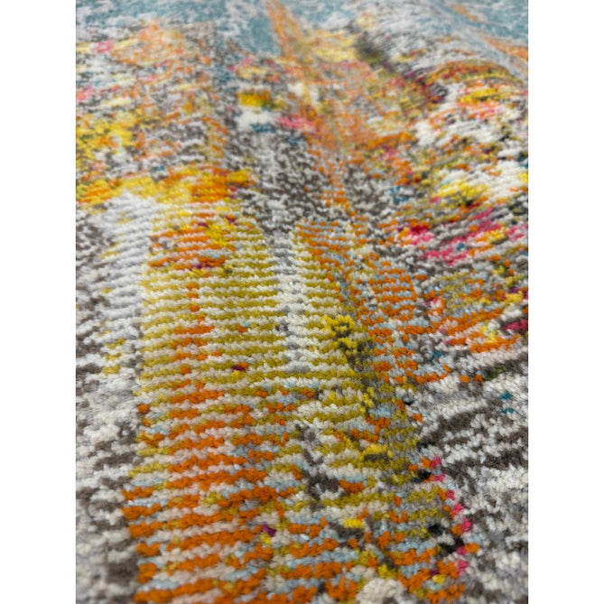 Celestial CES02 Modern Abstract Ribbed Texture Durable Low Profile Short Pile Sealife Rug