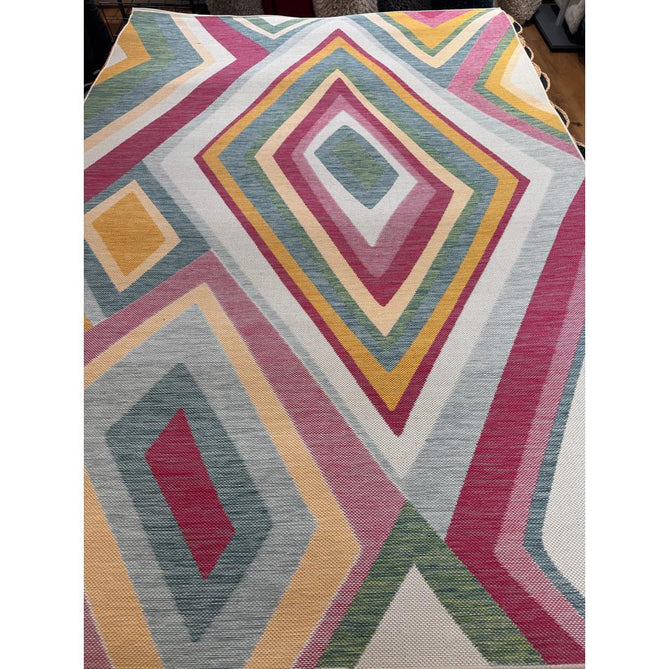 Spectrum E9335 Modern Abstract Durable Stain-Resistant Weatherproof Flatweave In-Outdoor Multicolour Rug