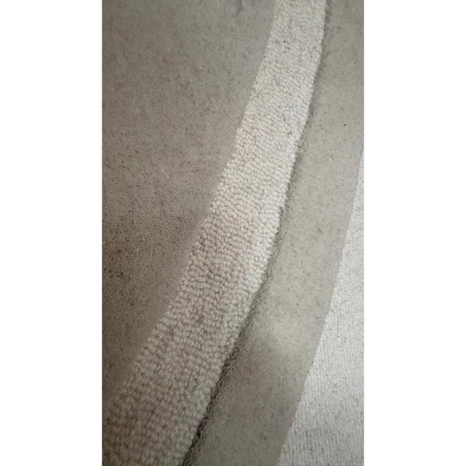 Hudson Bay 24134 Modern Plain Abstract Arch Hand-Woven Chunky High-Density Textured Carved Hi-Lo 3D Effect Cut & Loop Wool Ivory Pile Rug