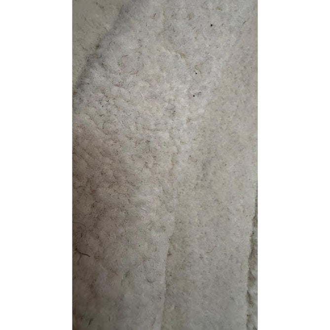 Hudson Bay 24137 Modern Plain Geometric Arched Line Curved Bands Hand-Woven Chunky High-Density Textured Carved Hi-Lo 3D Effect Wool Pile Ivory Rug