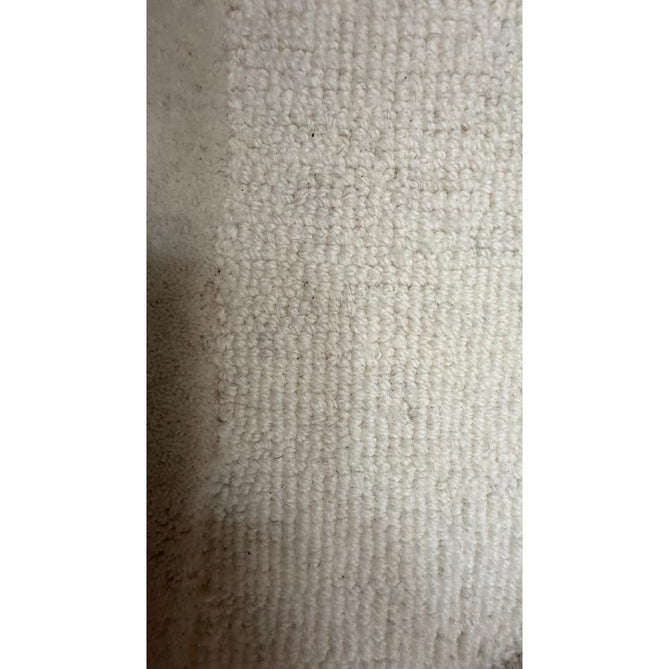 Hudson Bay 24143 Modern Plain Geometric Overlapping Semi-Circle Curved Arcs Hand-Woven Chunky High-Density Textured Carved Hi-Lo 3D Effect Cut & Loop Wool Pile Ivory Rug