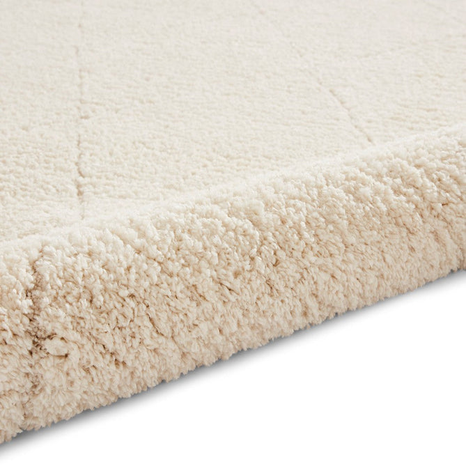 Ideal Shaggy 80260 Modern Plain Berber Textured Soft-Touch Carved Boho Shaggy Cream Rug 120 x 170 cm-Rug Love-Rug Love - The Most Loved Rug Store