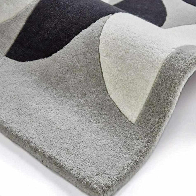 Inaluxe Modern Abstract Designer Wool Composition IX06 Grey/Multicolour Rug-Think Rugs-Rug Love - The Most Loved Rug Store