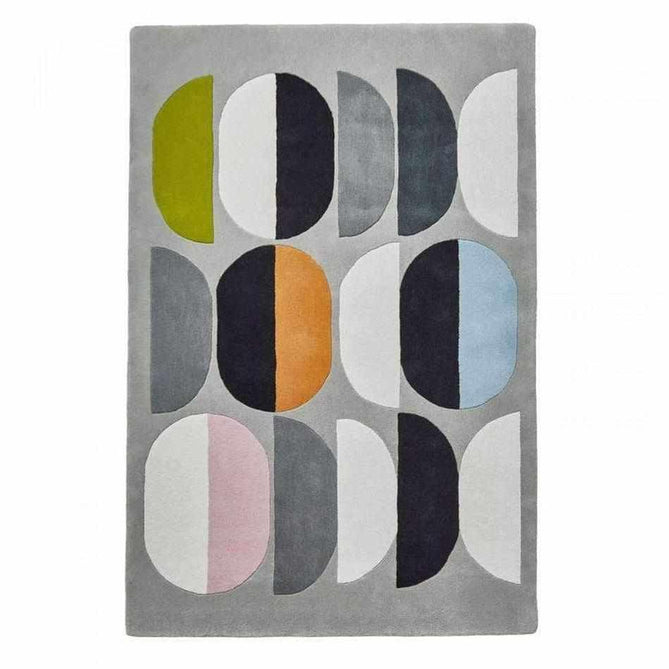 Inaluxe Modern Abstract Designer Wool Composition IX06 Grey/Multicolour Rug-Think Rugs-Rug Love - The Most Loved Rug Store