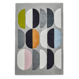 Inaluxe Modern Abstract Designer Wool Composition IX06 Grey/Multicolour Rug