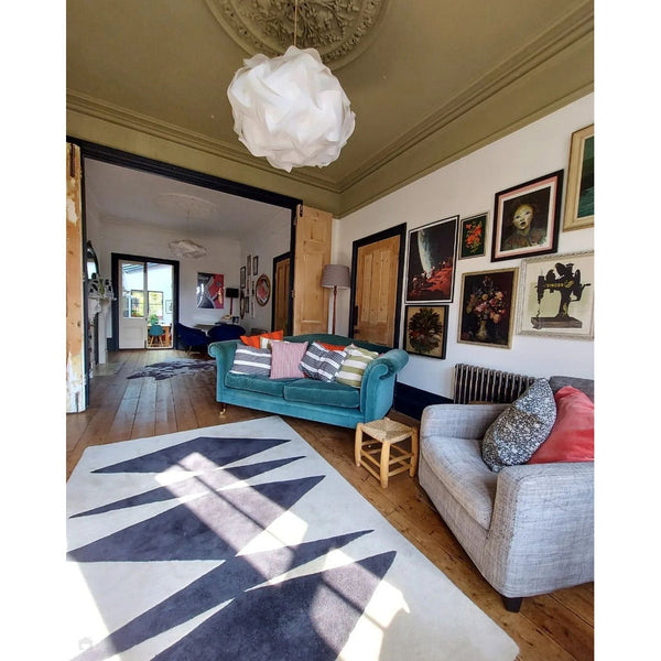 Inaluxe Crystal Palace IX07 Cream/Black Rug 120 x 170 cm Lowest Price £ ...