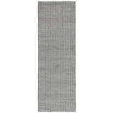 Ives Modern Geometric Chevron Zigzag Hand-Woven Jute&Cotton Durable Textured Soft-Touch Flatweave Black/White Runner