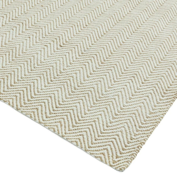 Ives Modern Geometric Chevron Zigzag Hand-Woven Jute&Cotton Durable Textured Soft-Touch Flatweave Natural/Cream Runner-Asiatic Carpets-Rug Love - The Most Loved Rug Store
