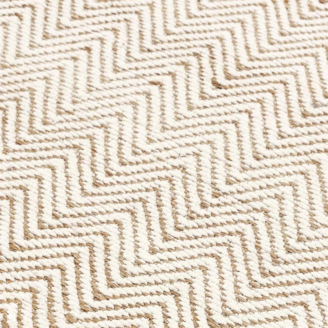 Ives Modern Geometric Chevron Zigzag Hand-Woven Jute&Cotton Durable Textured Soft-Touch Flatweave Natural/Cream Runner-Asiatic Carpets-Rug Love - The Most Loved Rug Store