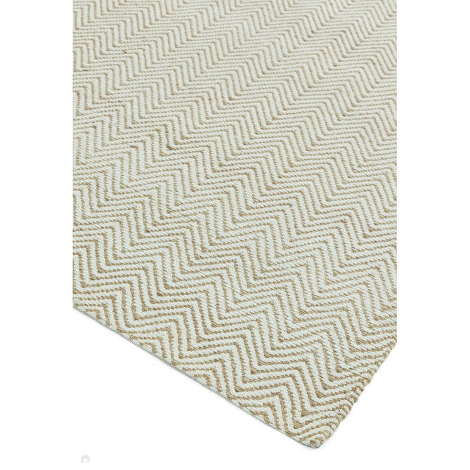 Ives Modern Geometric Chevron Zigzag Hand-Woven Jute&Cotton Durable Textured Soft-Touch Flatweave Natural/Cream Runner-Asiatic Carpets-Rug Love - The Most Loved Rug Store