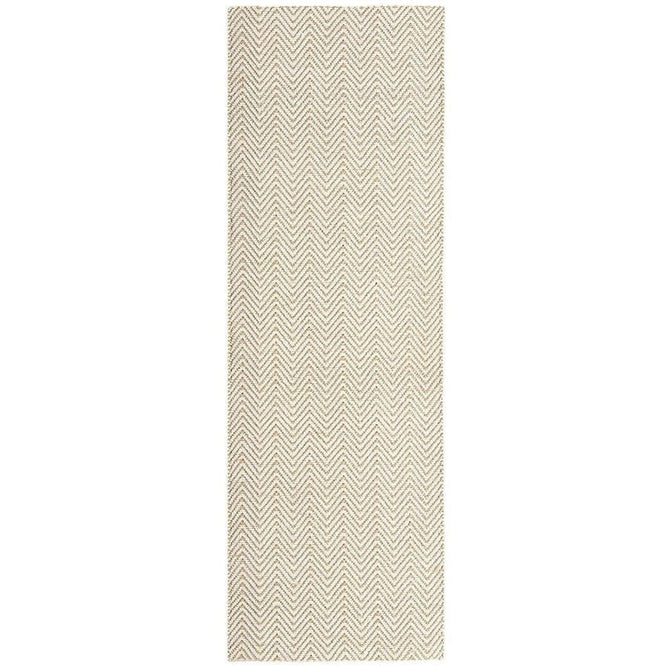 Ives Modern Geometric Chevron Zigzag Hand-Woven Jute&Cotton Durable Textured Soft-Touch Flatweave Natural/Cream Runner-Asiatic Carpets-Rug Love - The Most Loved Rug Store
