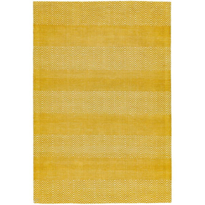 Ives Modern Geometric Chevron Zigzag Hand-Woven Jute&Cotton Durable Textured Soft-Touch Flatweave Yellow Rug-Asiatic Carpets-Rug Love - The Most Loved Rug Store
