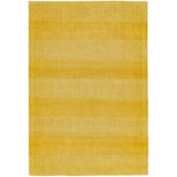 Ives Modern Geometric Chevron Zigzag Hand-Woven Jute&Cotton Durable Textured Soft-Touch Flatweave Yellow Rug