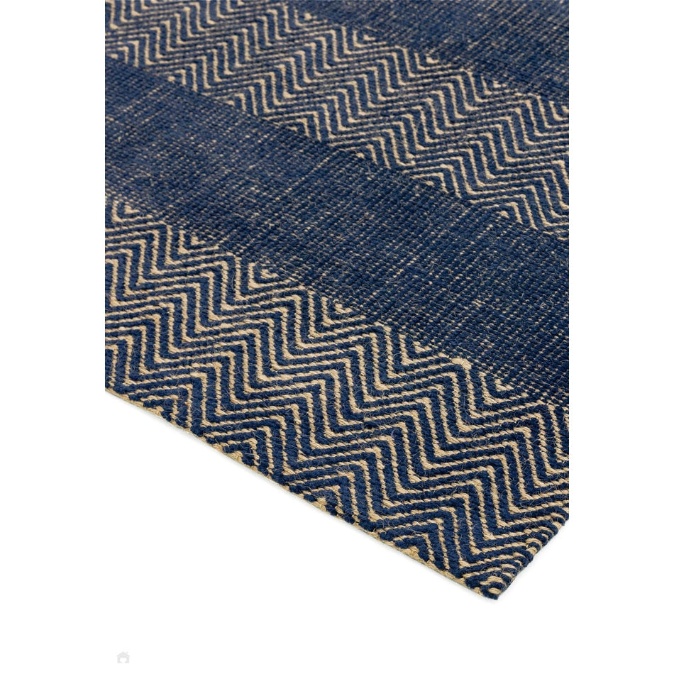 Ives Navy Blue Rug 160 x 230 cm Lowest Price £139.00 | Rug Love