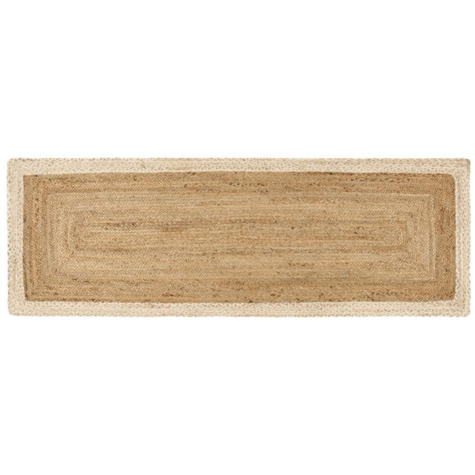 Jute Border Natural White Rug