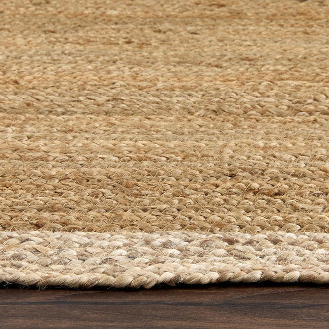 Jute Border Natural White Rug
