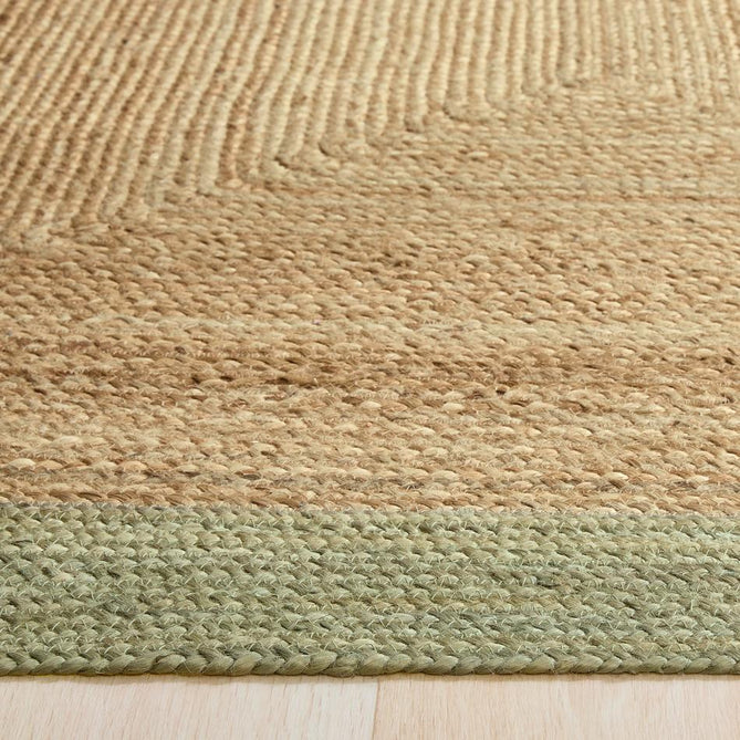 Jute Border Sage Green Rug