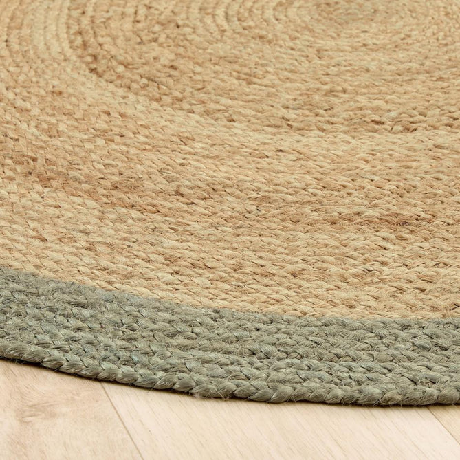 Jute Border Sage Green Rug