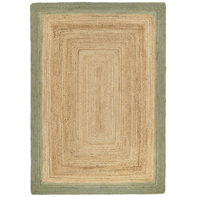 Jute Border Sage Green Rug