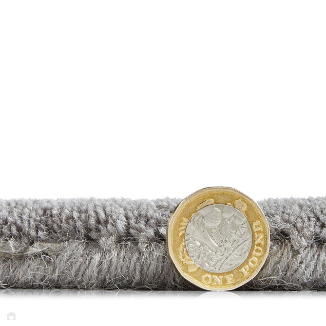 Kasbah KB2025 Modern Plain Geometric Hand-Carved Block Lines Wool Soft Mid Grey Rug-Think Rugs-Rug Love - The Most Loved Rug Store