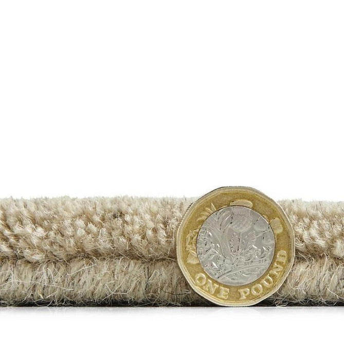 Kasbah KB2025 Modern Plain Geometric Hand-Carved Block Lines Wool Warm Beige Rug-Think Rugs-Rug Love - The Most Loved Rug Store