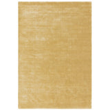 Katherine Carnaby Chrome Modern Designer Plain High-Density Heavyweight Hand-Woven Silky Smooth Shimmer Viscose Gold Rug